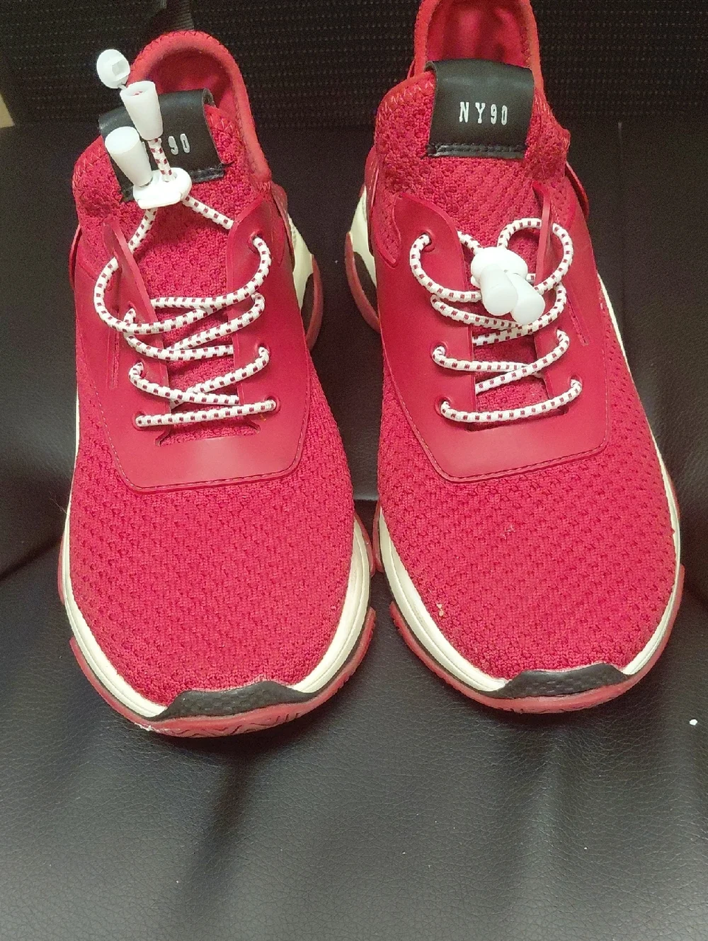 Women’s Red Knit Sneakers